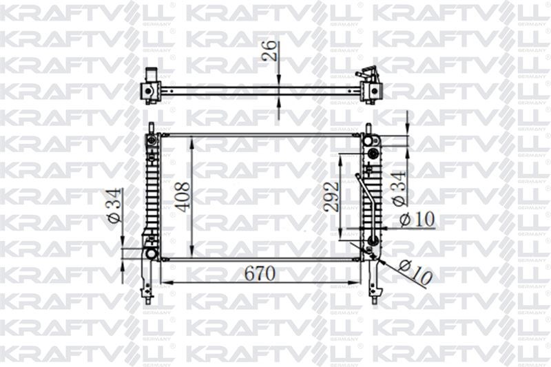 MOTOR SU RADYATORU CAPTIVA ANTARA 2.0 06> (670X410X26)