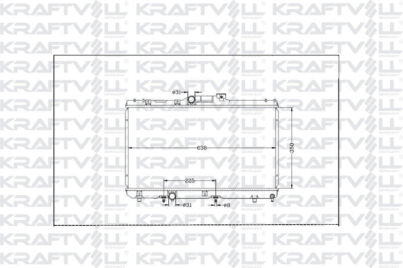 MOTOR SU RADYATORU COROLLA AE101 1992 1997 OTOMATIK VITES (641X353X17)