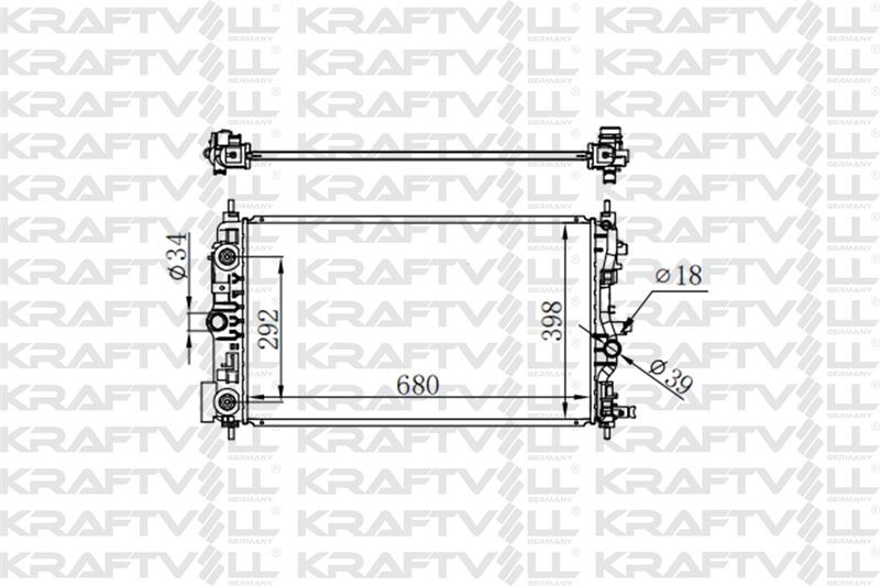 MOTOR SU RADYATORU CRUZE - ASTRA J - ZAFIRA C A14NEL - A14NET - A16XER - A16LET (680*398*16) BRAZING