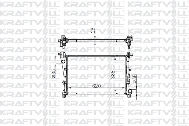 MOTOR SU RADYATORU EGEA 1,3 / 1,6 MJET / 1,4 BENZINLI (MT) (620*398*26) BRAZING