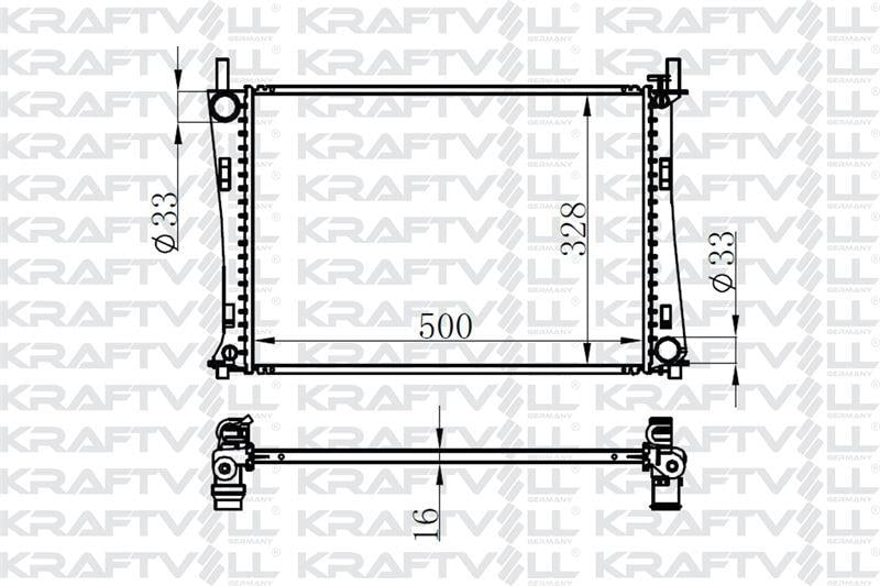MOTOR SU RADYATORU FIESTA V FUSION 01>08 1,25 1,4 16V / 1,6 16V MAZDA II 1,4 16V / 1,6 16V 02 > BRAZING > OLCU: (500×358×16)