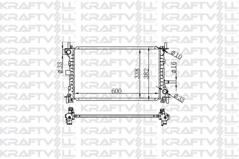 MOTOR SU RADYATORU FOCUS 1,6 16V / 2,0 16V (98 04) (600*338*26) BRAZING (MT)