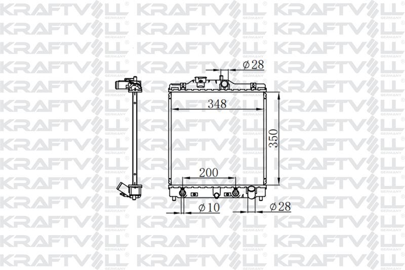 MOTOR SU RADYATORU HONDA CIVIC 1992-2000 (350*359*23) MANUEL VITES