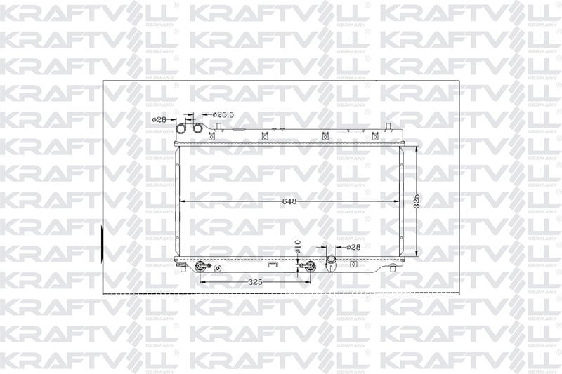 MOTOR SU RADYATORU HONDA JAZZ II 02-08 OTOMATIK (325x648x16)