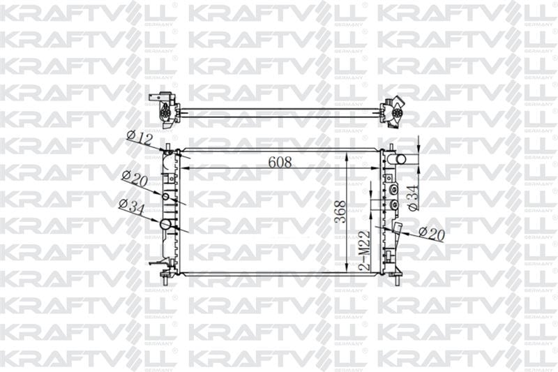 MOTOR SU RADYATORU M.T VECTRA B X25XE (608*368*16) BRAZING (MT)