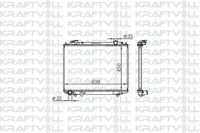 MOTOR SU RADYATORU MAZDA B2500 BT50 06> FORD RANGER MANUEL (450*638*26) BRAZING (MT)