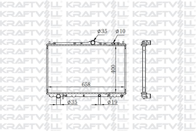 MOTOR SU RADYATORU S40 I / V40 1.6 1.8 2.0 (95 04) AT / MT (400*658*16) BRAZING