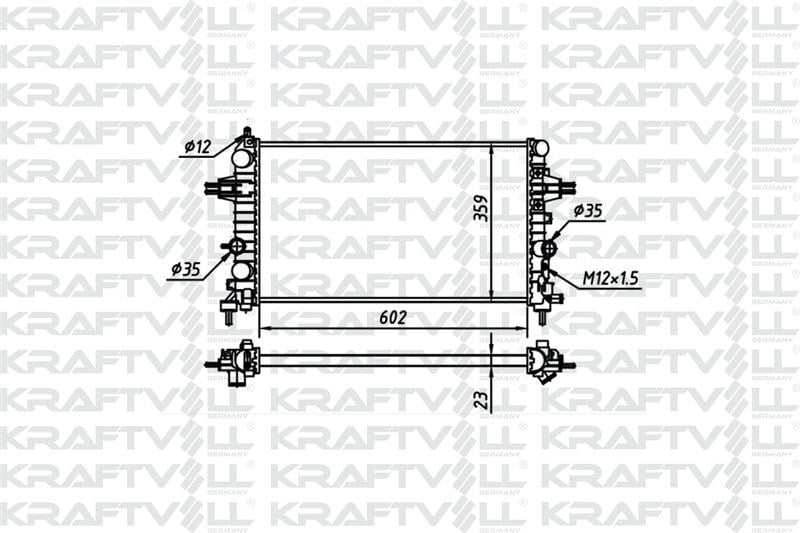 MOTOR SU RADYATORU Z16XE Z16XEP Z16XER A16XER ASTRA H ZAFIRA B (602*359*23) (MT)