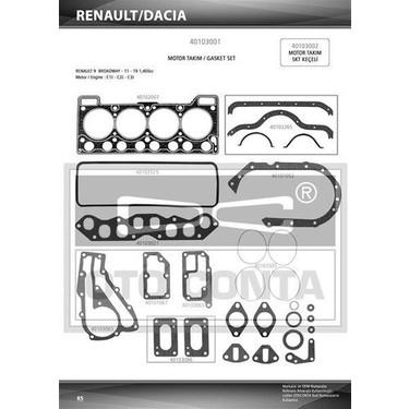 MOTOR TAKIM CONTASI R9 1400 BENZİNLİ (SKC 1.40mm / KEÇESİZ)