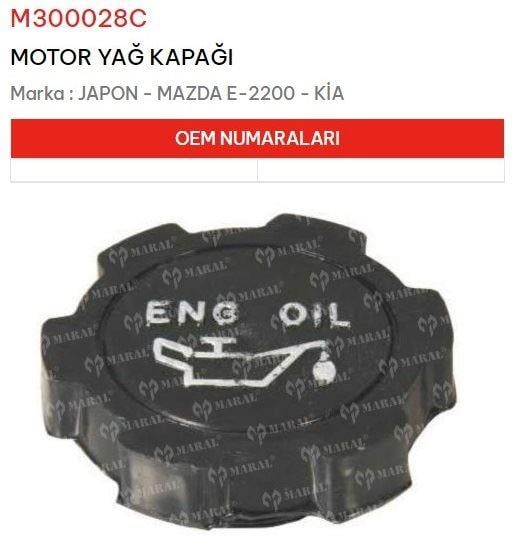 MOTOR YAĞ KAPAĞI MAZDA E-2200 - KİA