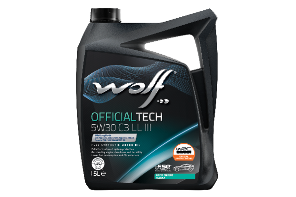 MOTOR YAI 5W30 C3 LL III 5L WOLF OFFICIALTECH 