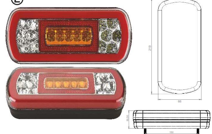 NEON LED DİKDÖRTGEN STOP LAMBASI 12V
