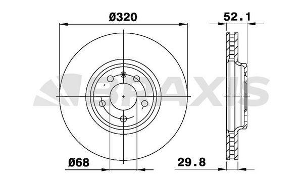 ON FREN AYNASI HAVALI SAG SOL AUDI A4 A5 Q5 (320X30MM) 08>>