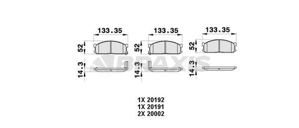 ON FREN BALATA KIA BESTA MAZDA E2200 94>00