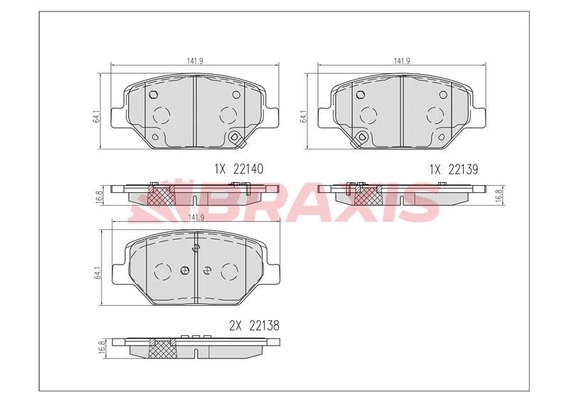 ÖN FREN BALATASI 17 ınc OPEL INSIGNIA B 17>