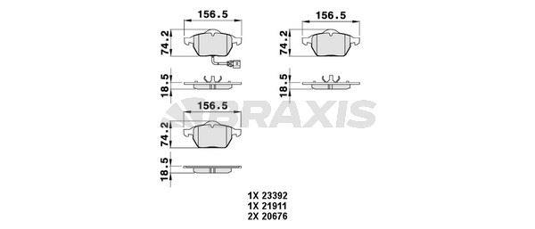 ON FREN BALATASI A4 A6 1.8T 1.9TDI 95> PASSAT 1.8T 1.9TDI 95 00 GOLF IV 1.9TDI SUPERB 02>