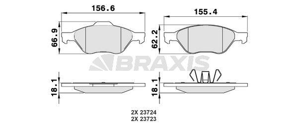 ON FREN BALATASI FOCUS II 04 /> FOCUS II C MAX 04>07 C MAX 07 /> FOCUS III 11 /> 1.6ECO / 1.6TDCI / 1.