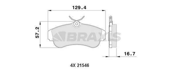 ON FREN BALATASI OVAL TIP NISSAN PRIMERA 1.6 P11 96-02 ALMERA II 1.5 00->