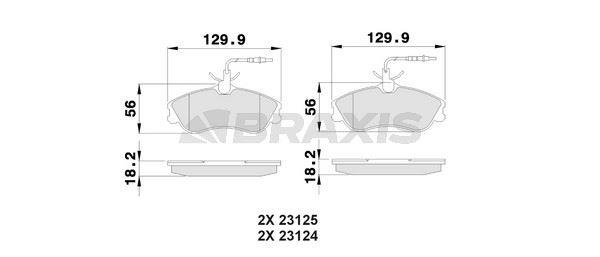 ON FREN BALATASI PARTNER P306 CABRIOLET / SEDAN 1.8I 16V 2.0I BERLINGO XSARA 1.8I.1.9D (< 03) FISL
