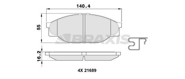 ON FREN BALATASI TOYOTA HILUX 4X2 88-04 HIACE 89-00