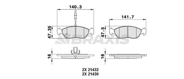ON FREN BALATASI XSARA II P306 1.6 1.8 1.9 00>> / SAXO P106 1.4I 1.6I 1.5D 1.6 XSI 99>> (HAVA SOG