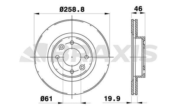 ON FREN DISK AYNASI HAVALI ESPACE 2.0 / 2.0I / 2.1 / 2.1TD 86 91 R25 2.0 / 2.1D / 2.1TD / 2.2 84 92