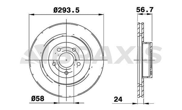 ON FREN DISK AYNASI HAVALI FORESTER 04>10 IMPREZA 04>11 LEGACY 09>11 OUTBACK 03>11 294×5