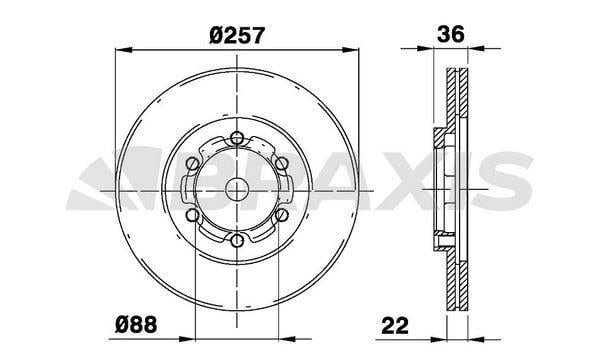 ON FREN DISK AYNASI HAVALI FRONTERA A 2.4I / 2.3 TD 92 98