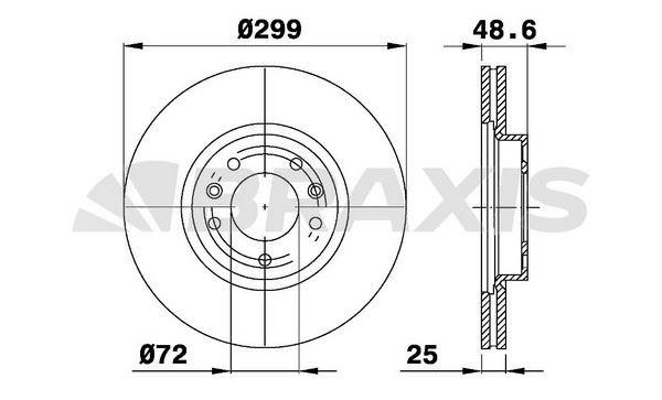 ON FREN DISK AYNASI HAVALI MAZDA 6 1.8 2.2 D 08>13 299X5
