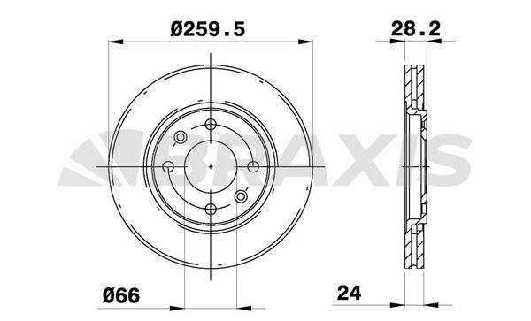 ON FREN DISK AYNASI HAVALI P406 1.6 1.8 16V 1.9 1.9TD 95>