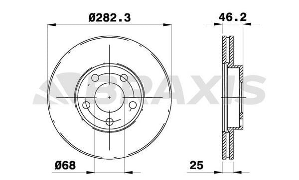 ON FREN DISK AYNASI PASSAT 1.6 / 1.8 / 1.9 / 2.3 96>00 1.6 00>05