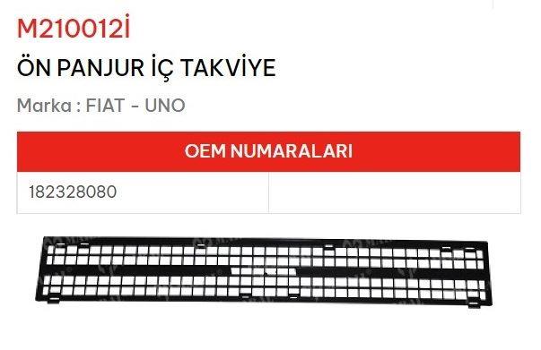 ÖN PANJUR İÇ TAKVİYE UNO