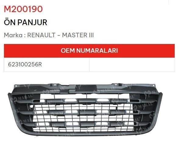 ÖN PANJUR MASTER III