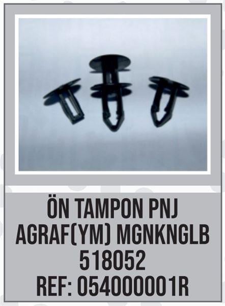 ÖN TAMPON PANJUR AGRAFI MEGANE KANGOO CLIO YM