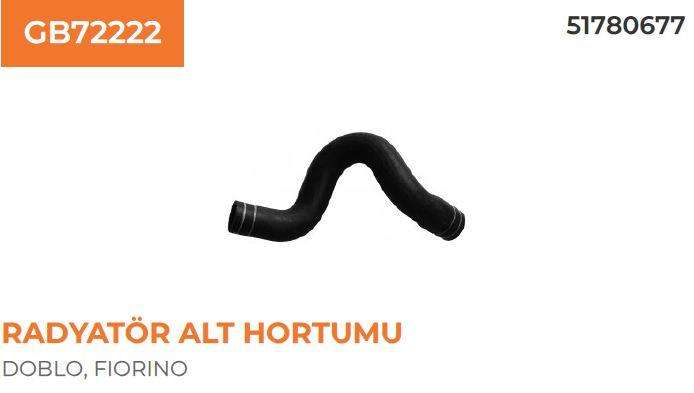 RADYATÖR ALT HORTUMU FIAT FIORINO 1.3 MJT 51780677