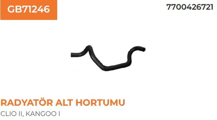 RADYATÖR ALT HORTUMU RENAULT CLIO II-KANGOO II 1,2