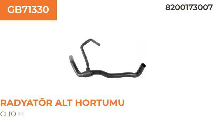 RADYATÖR ALT HORTUMU RENAULT CLIO III 1,2 82001730