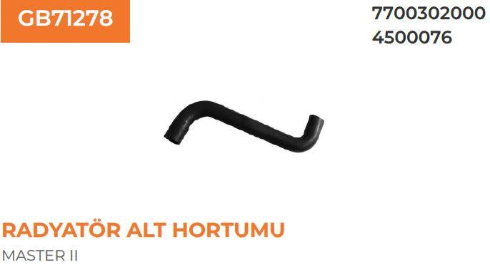 RADYATÖR ALT HORTUMU RENAULT MASTER II-MOVANO 2,5 