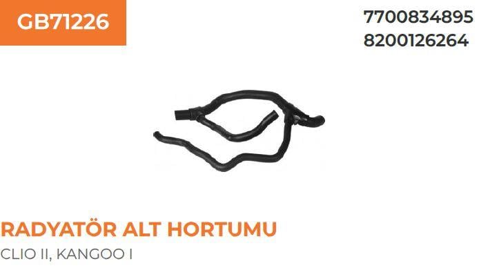 RADYATÖR ALT HORTUMU(R.KANGOO D 1.9)