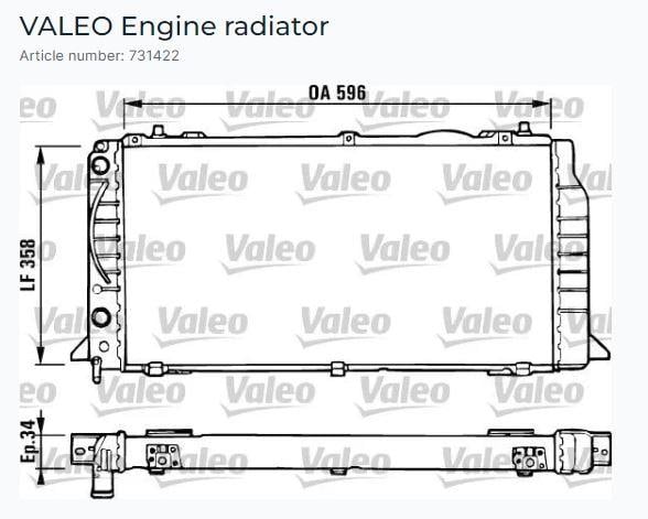 RADYATÖR AUDI 80