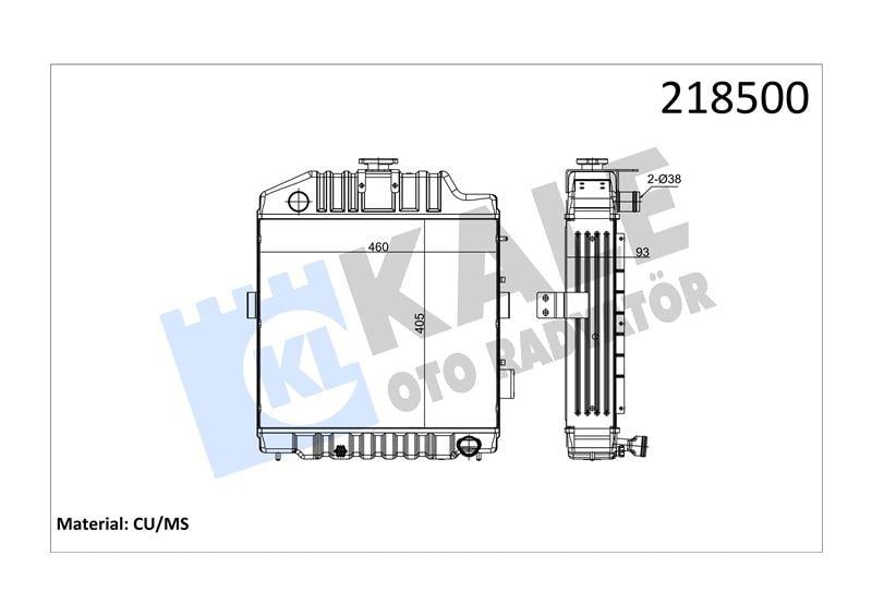 RADYATOR BAŞAK TRAKTOR 5 SIRA PT