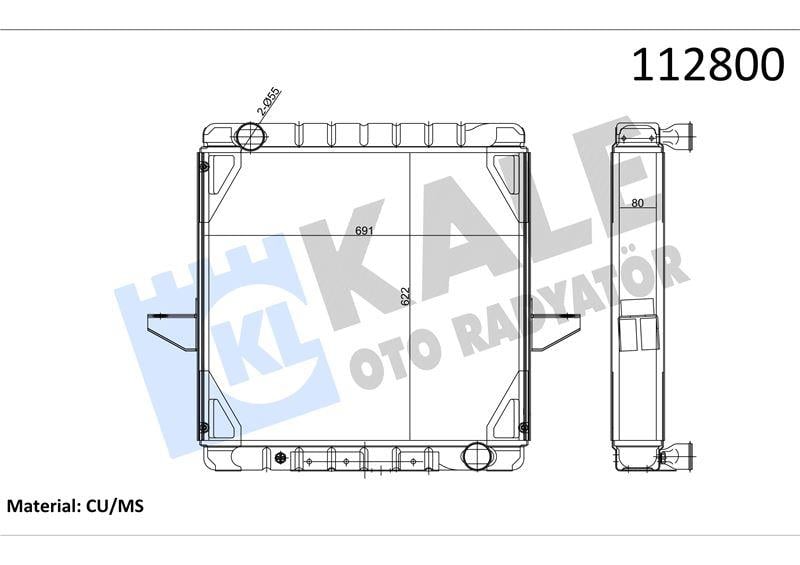 RADYATOR BMC F200/26(6325) FATIH INTC. 4 SIRA PA G B