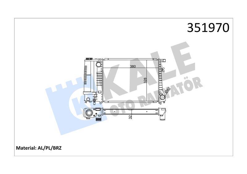RADYATÖR BMW 3 E30 87> 1719024 17111712976 17111719024 17111719300