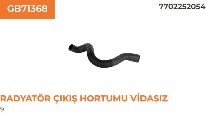 RADYATÖR ÇIKIŞ HORTUMU VİDASIZ RENAULT RENAULT 9 1