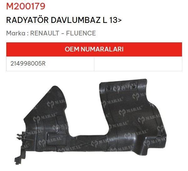 RADYATÖR DAVLUMBAZ SOL 13> FLUENCE