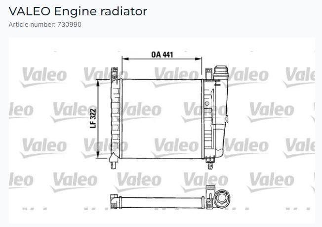 RADYATÖR FIAT UNO CS 1.1 AC- 87>