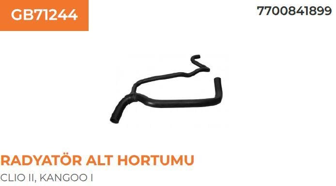 RADYATÖR HORTUMU ALT CLIO II KANGOO II 1.2 16V 03>07