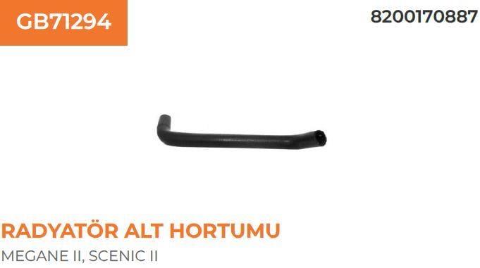 RADYATÖR HORTUMU ALT MEGANE II