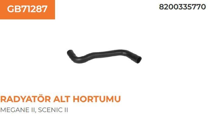 RADYATÖR HORTUMU ALT MEGANE II 1.4 16V
