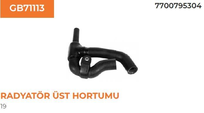 RADYATÖR HORTUMU ÜST R19 1.4 1.7 1.8 1.9